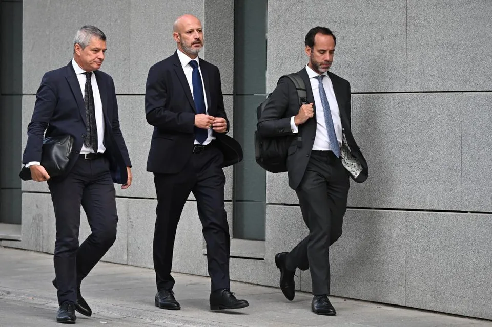 Roberto Roselli, exconsejero delegado de Plus Ultra, tras declarar en la Audiencia Nacional por la investigación del rescate de la aerolínea.