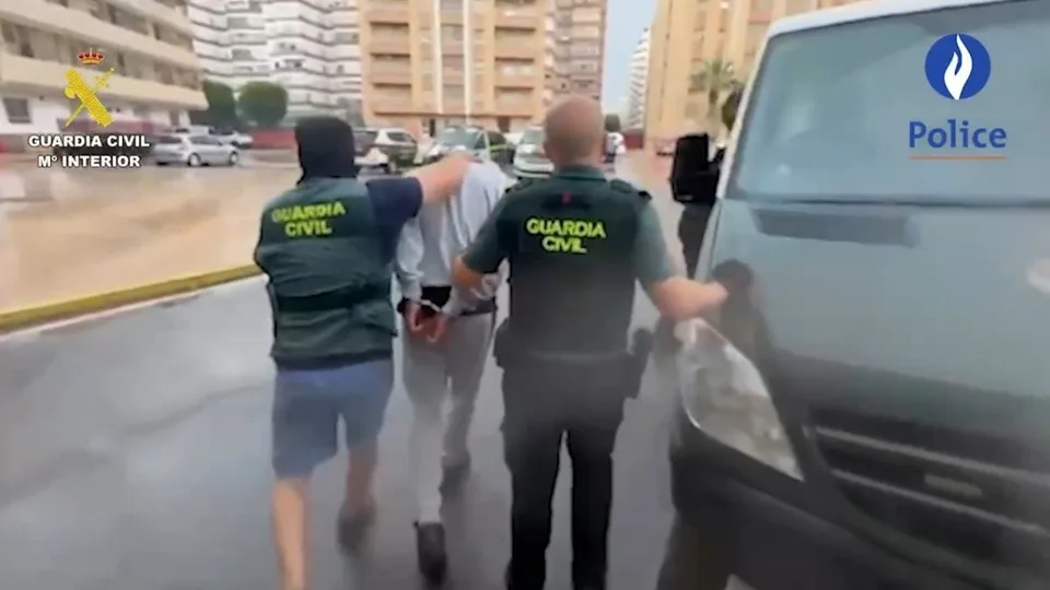 Fotografía oficial de uno de los detenidos en la operación de Guardia Civil en Almería por el asesinato de un policía belga.