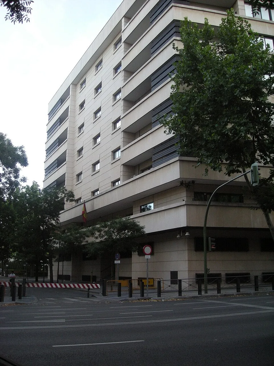 Fachada de la sede de la Audiencia Nacional en Madrid en una fotografía real de julio de 2008.