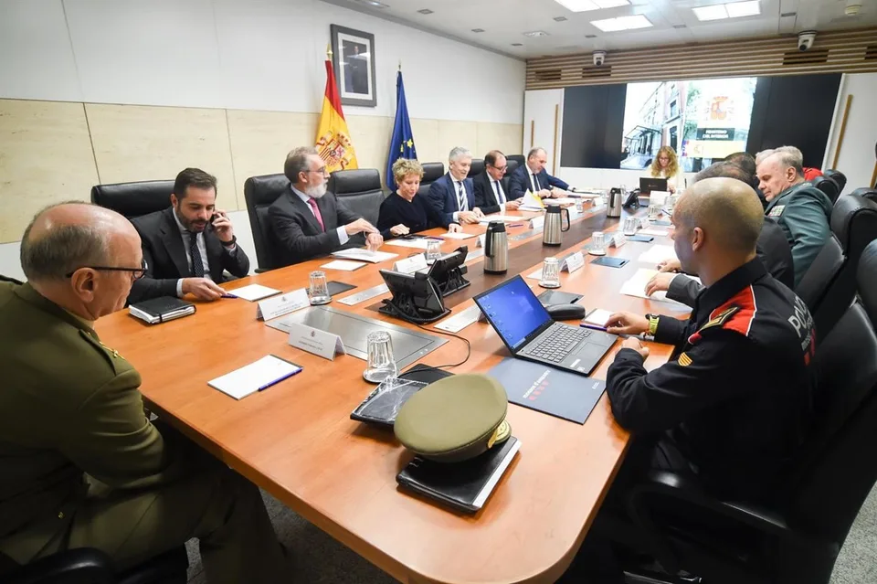 Mesa institucional de valoración de la amenaza terrorista en España, imagen publicada en el informe periodístico sobre las alertas del 23 de octubre.