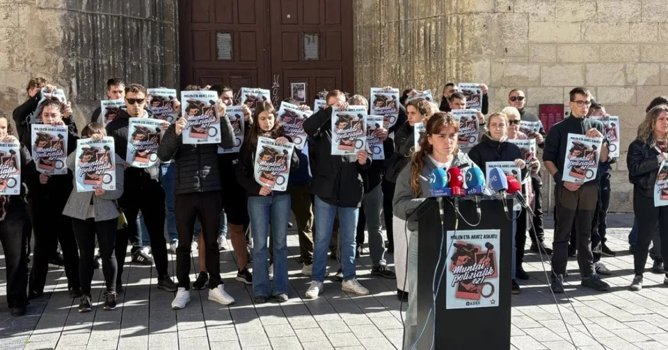 Concentración de Aske del 21 de octubre de 2026 contra el encarcelamiento de los investigados en Irún por presunto terrorismo.