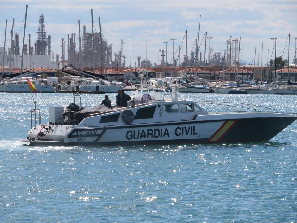 Patrullera Río Ladra de la Guardia Civil del Mar, fotografiada en Castellón en abril de 2026.