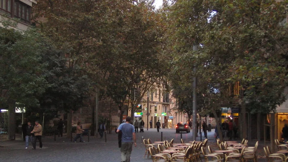 Plaza de España de Palma, fotografía de 2008. Archivo documental del lugar; NO muestra los enfrentamientos del 30-O.