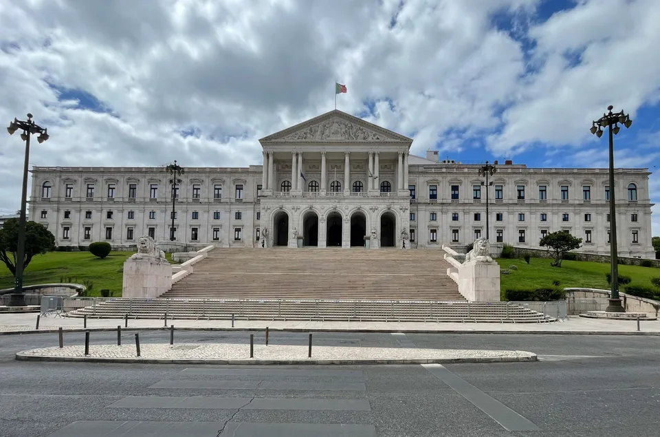 Exterior del Palacio de São Bento, sede del Parlamento de Portugal en Lisboa.