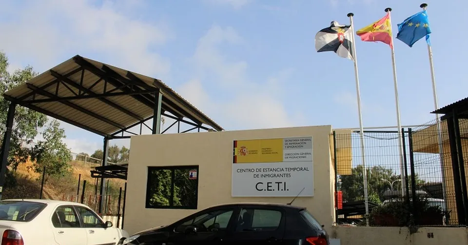 Exterior del Centro de Estancia Temporal de Inmigrantes de Ceuta.