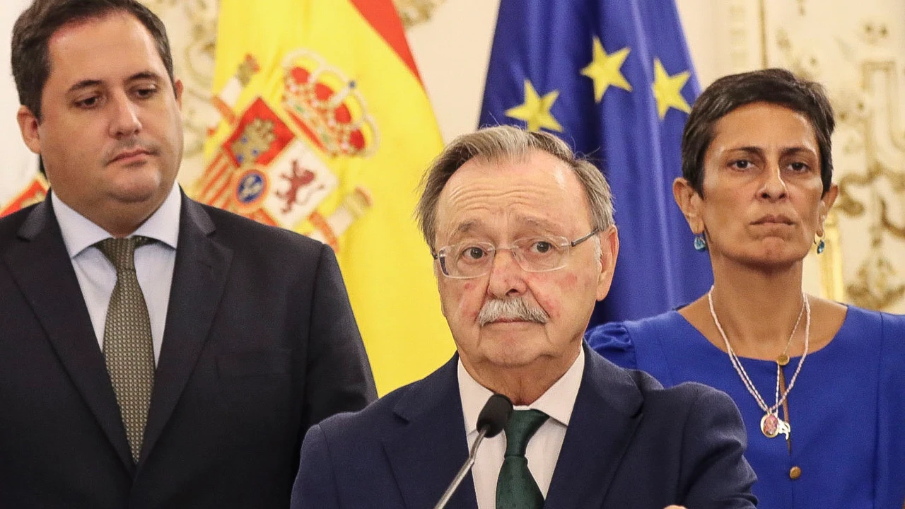 Juan Jesús Vivas durante una comparecencia institucional en Ceuta, en una investigación sobre las alertas previas al 30-J.