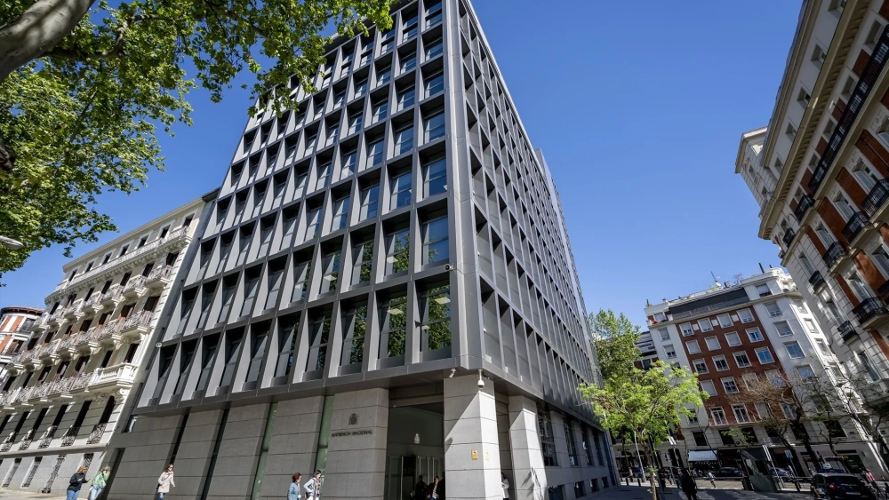 Fachada de la Audiencia Nacional en Madrid durante la investigación judicial de la crisis de Ceuta del 30-J.